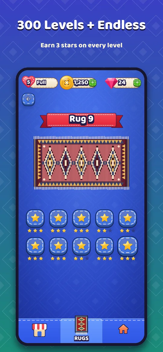 300 levels and endless mode